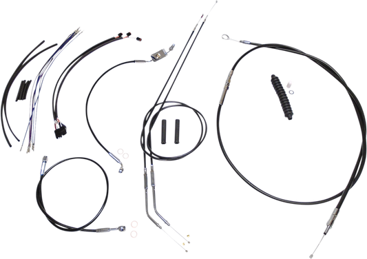 Control Cable Kit - XR - Black/Chrome