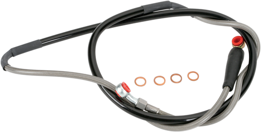 Brake Line - Front - Stainless Steel - Yamaha