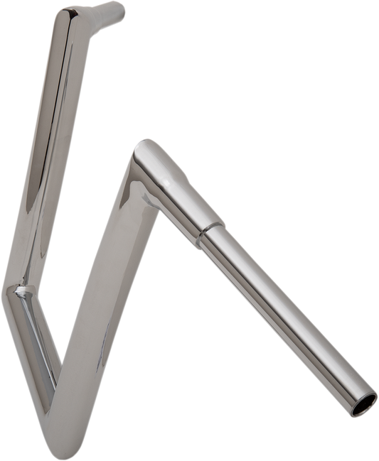 Chrome 1-1/2" Strip Handlebar with 12" Rise