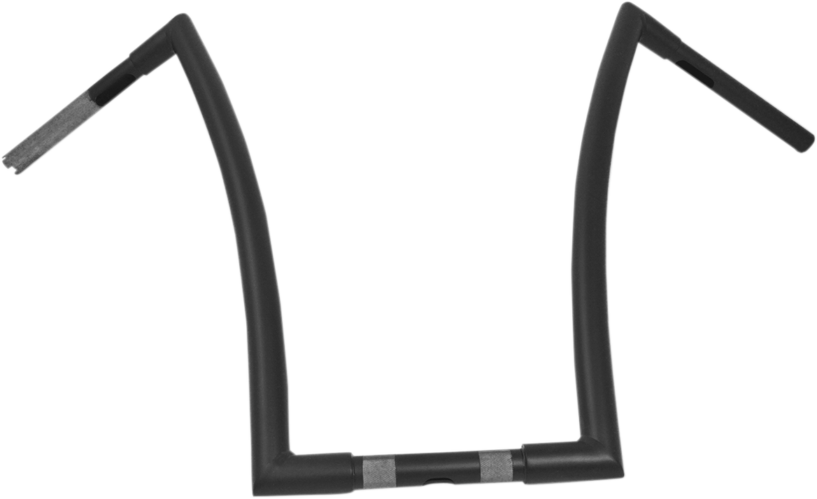 Flat Black 1-1/4" Strip Handlebar With 20" Rise