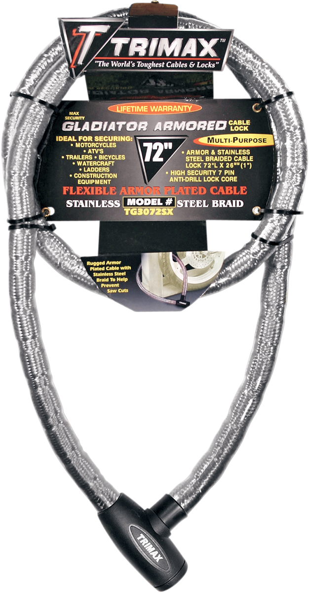 Braided Cable Lock - 72"