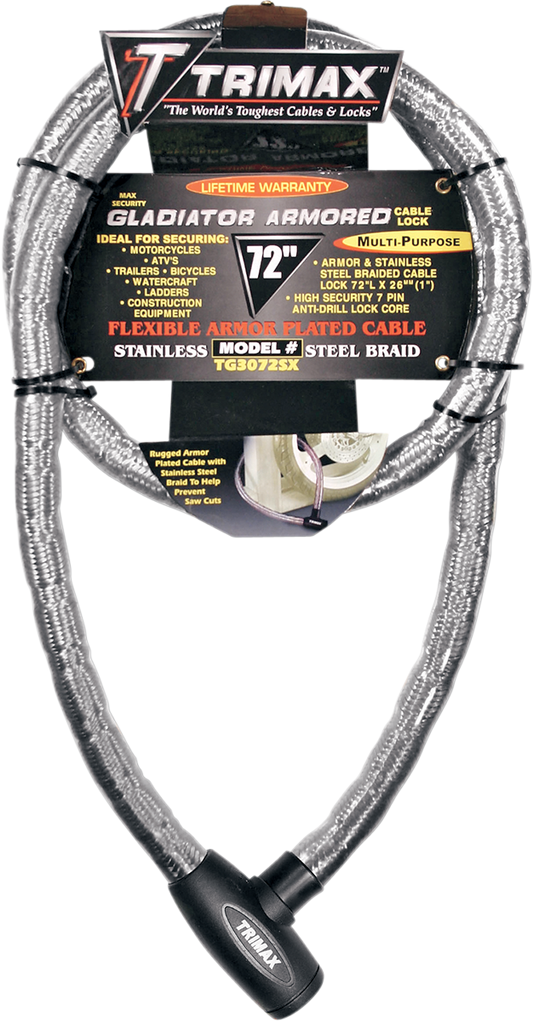 Braided Cable Lock - 72"