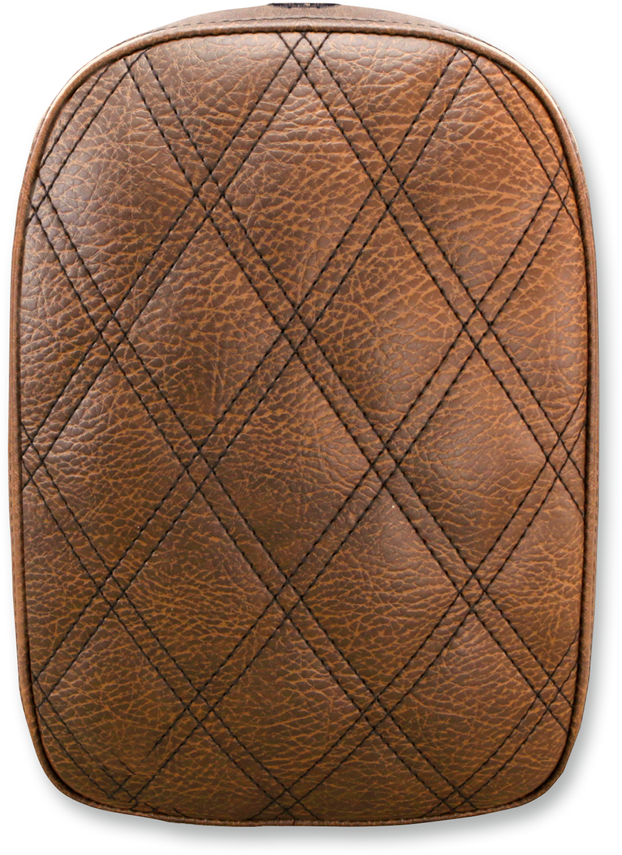 Lattice Stitched Pad - Brown -  7"