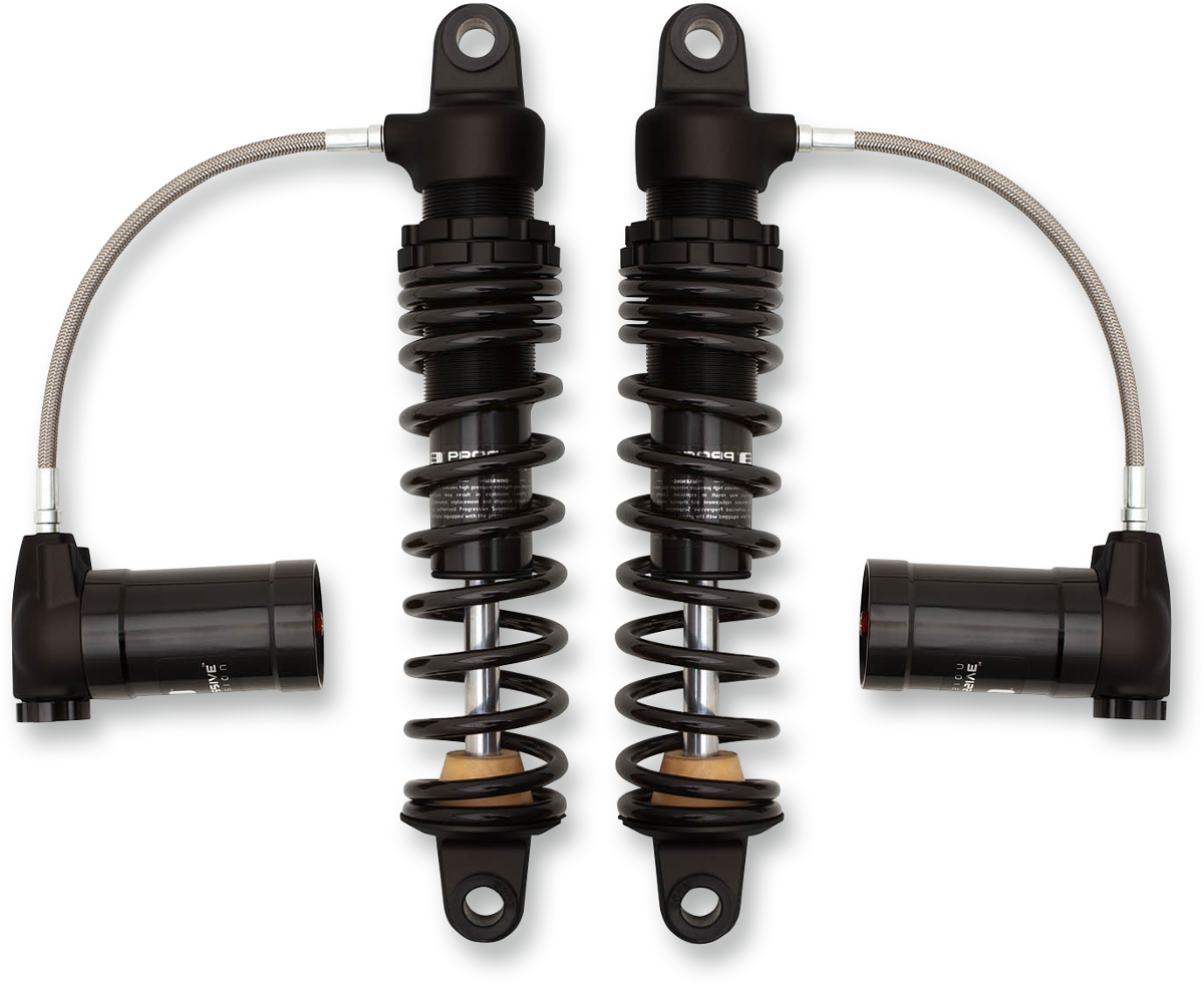 970 Series Remote Reservoir Shocks - Gloss Black/Matte Black - Standard - 13"