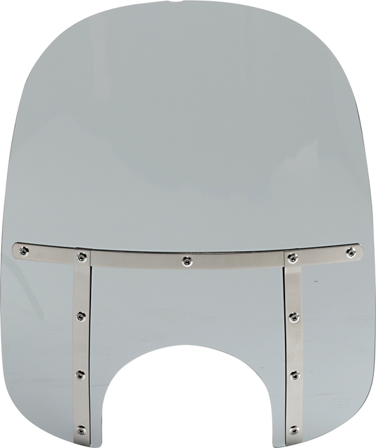 Fats Windshield - 21" - 9" Headlight - Black Smoke