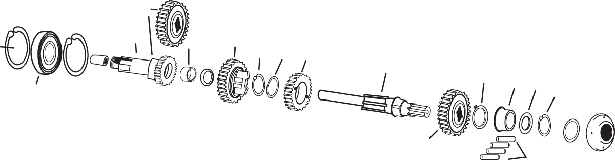 4-Speed Mainshaft