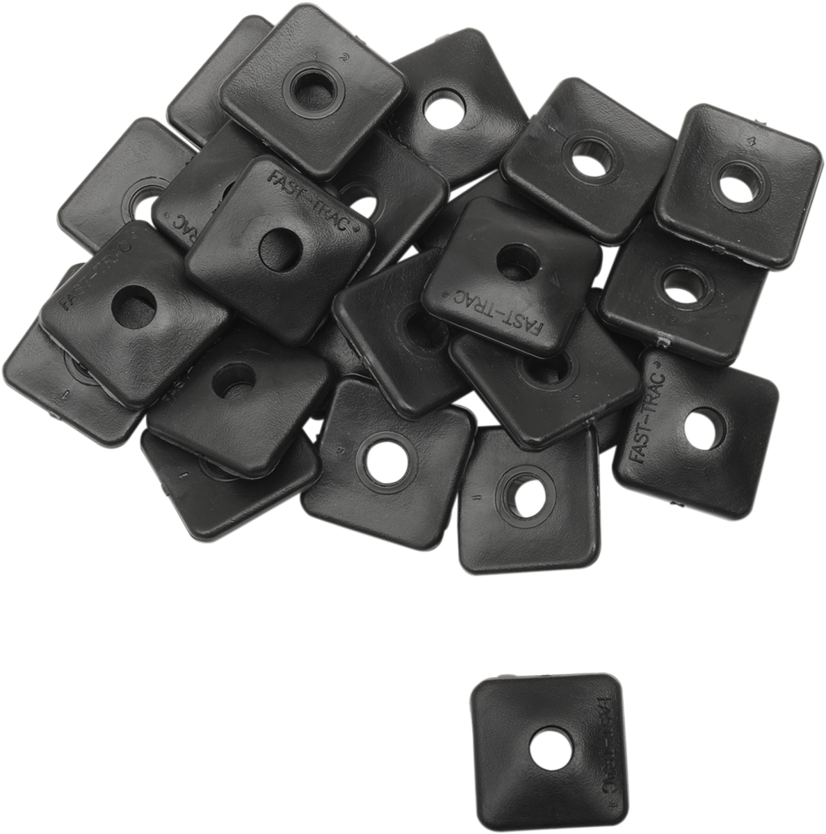 Backer Plates - Black - Square - 96 Pack