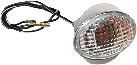 Flat Oval Marker Light -Small - Clear