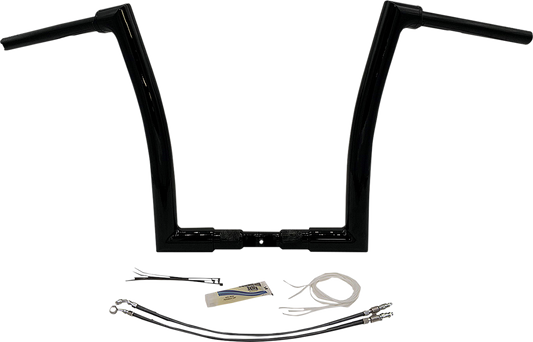 14" Black 1-1/2" Flat Top Handlebar Kit05302