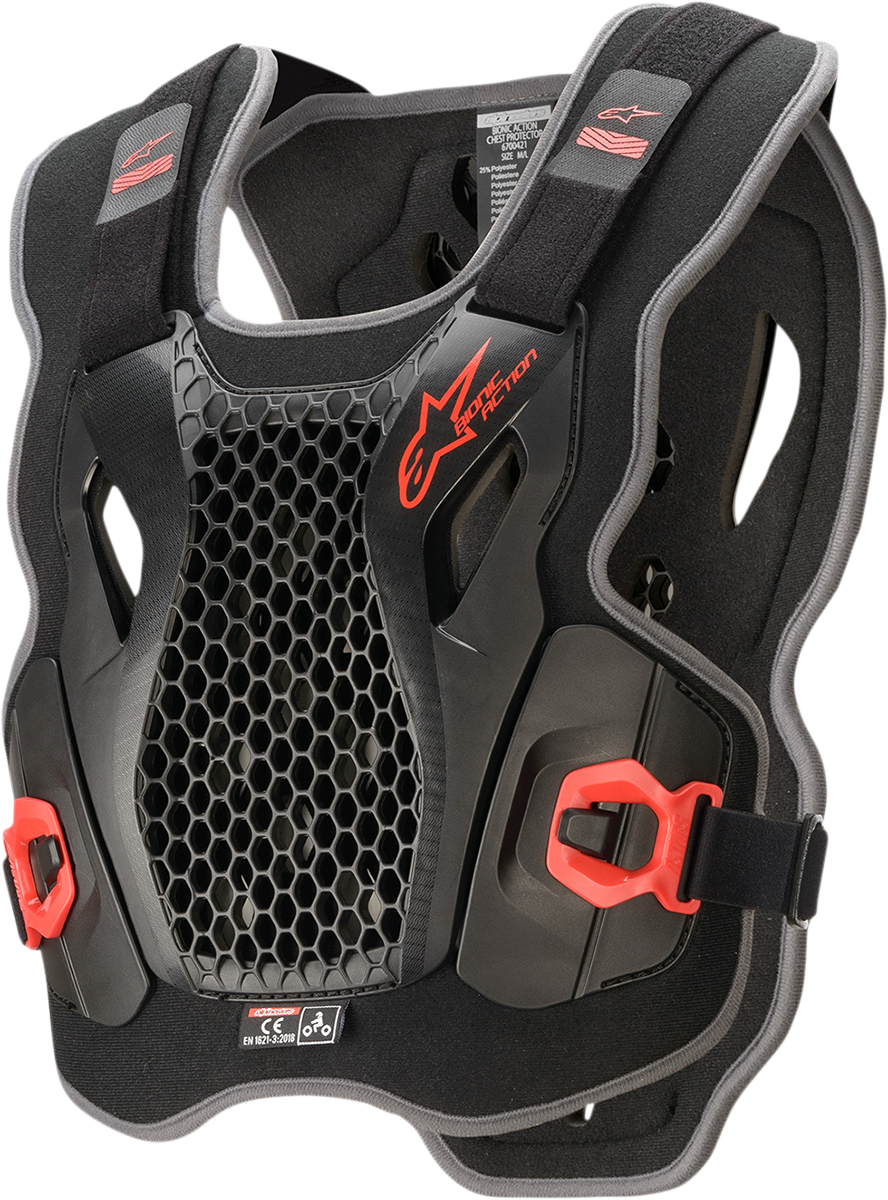 Protector de pecho Alpinestars Bionic Action - Negro/Rojo