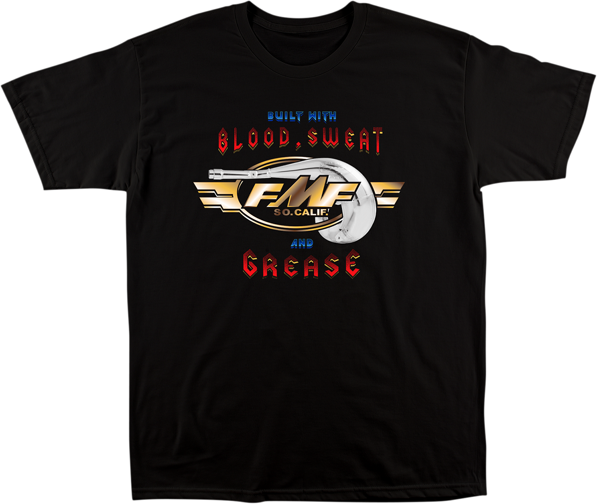 Blood Sweat Grease T-Shirt - Black - Large