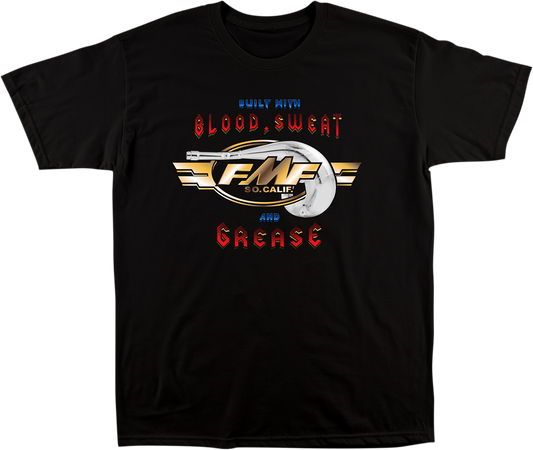 Blood Sweat Grease T-Shirt - Black - Large