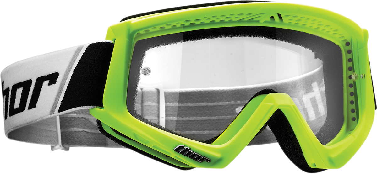 Youth Combat Goggles - Flo Green