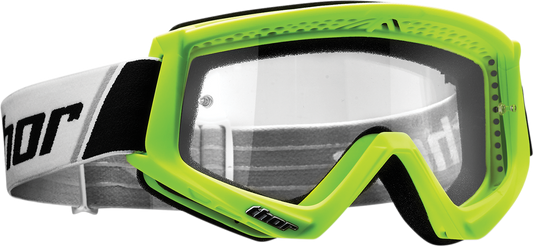 Youth Combat Goggles - Flo Green