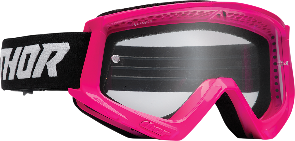 Youth Combat Goggles - Racer - Flo Pink/Black