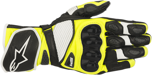 SP-1 V2 Gloves - Black/White/Yellow - Small