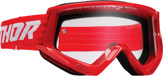 Youth Combat Goggles - Racer - Red/White