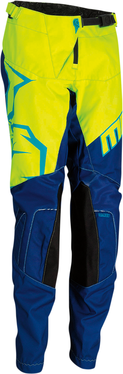 Youth Qualifier Pants - Navy/Yellow/Teal - 18