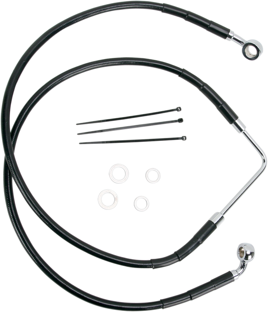 Front Brake Line FXDB 06-07 Black