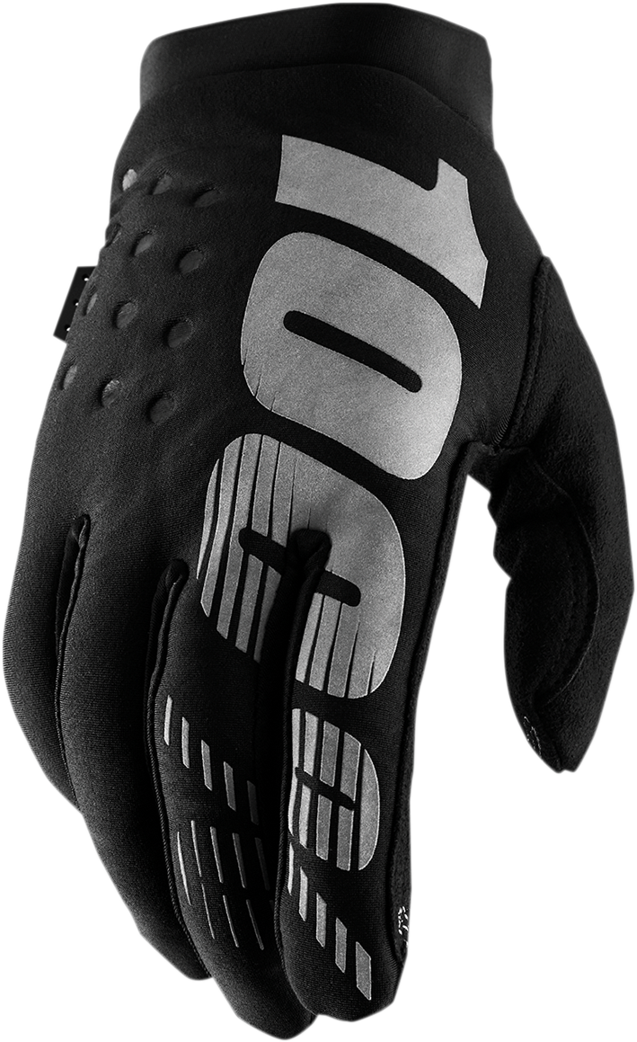 Youth Brisker Gloves - Black/Gray - XL