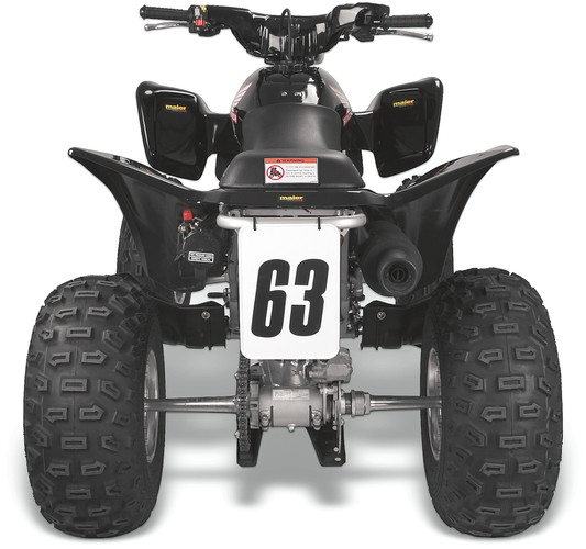 Universal Number Plate - 7" x 10" - White