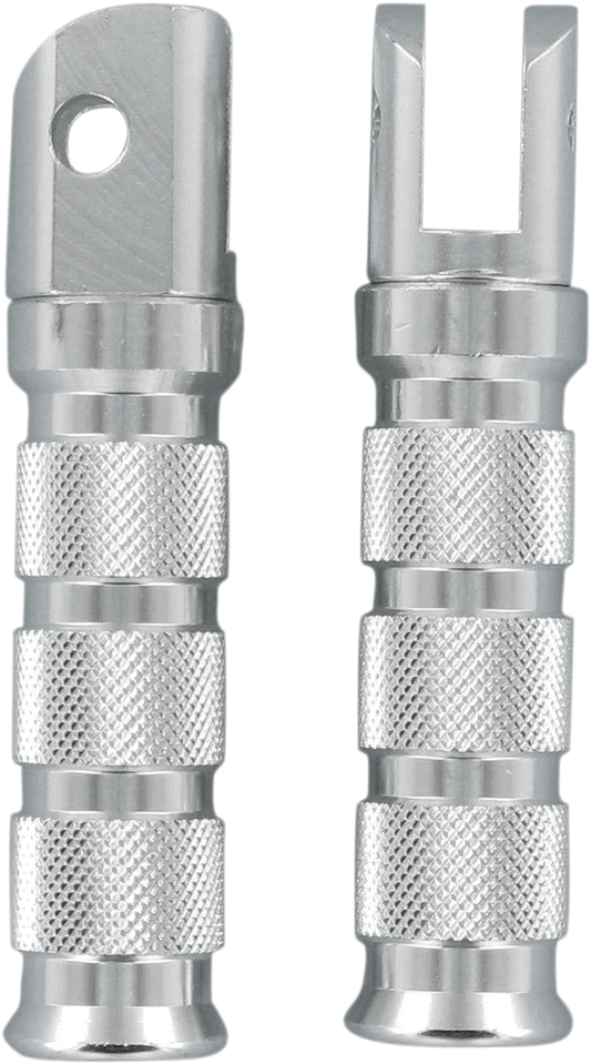 Front Footpegs - Silver - Kawasaki