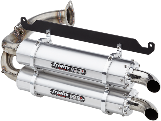 Dual Mufflers - Brushed Aluminum