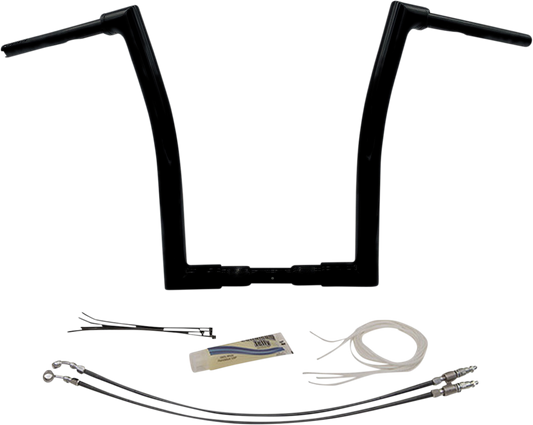 16" Black 1-1/2" Flat Top Handlebar Kit848