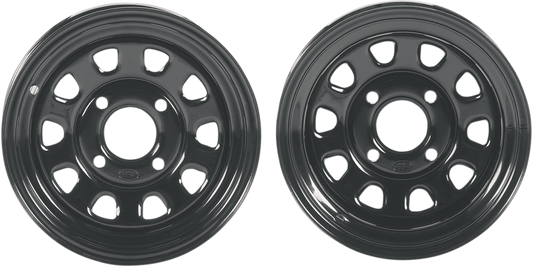 Wheel - Delta - Black - 12X7 - 4+3 - 4/110