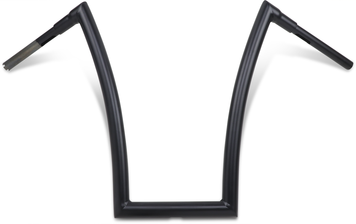 Flat Black 1-1/2" Strip Handlebar with 20" Rise
