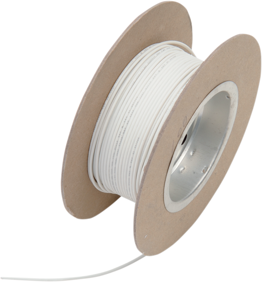 100' Wire Spool - 18 Gauge - White