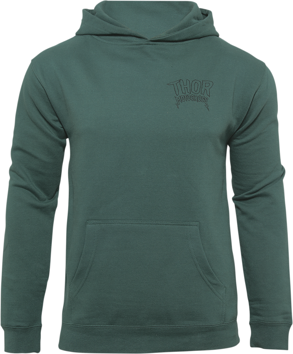 Youth Metal Fleece Pullover - Green - Small