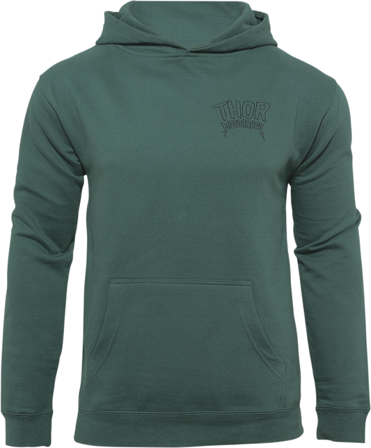 Youth Metal Fleece Pullover - Green - Small