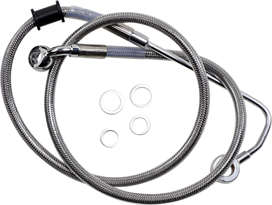 Brake Line - +6" - Stainless Steel - '15-'17 Softail