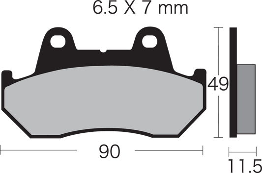 Semi-Metallic Brake Pads - VD-123/3
