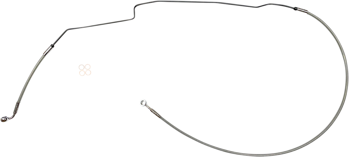 Brake Line Upper Indian Stainless Steel Chrome