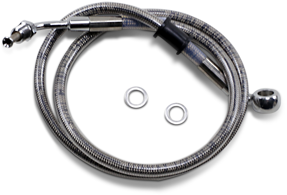 Brake Line - Front - +12" - Stainless Steel - XL