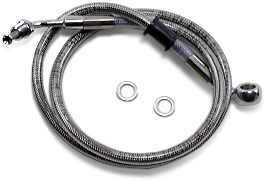 Brake Line - Front - +12" - Stainless Steel - XL