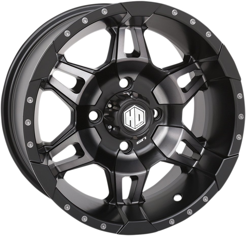 Wheel - HD7 - Front/Rear - Black - 14x7 - 4/110 - 5+2