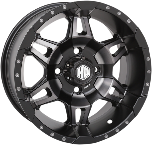 Wheel - HD7 - Front/Rear - Black - 14x7 - 4/110 - 5+2