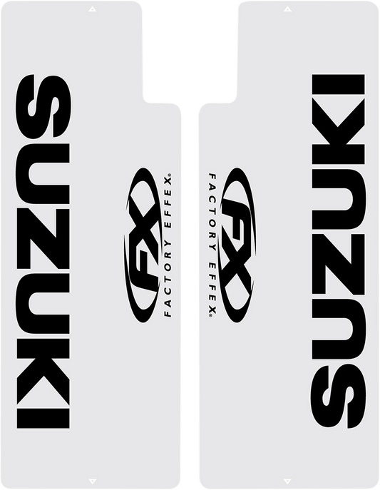 Fork Shield Decal - Suzuki - Black