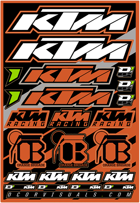 Decal Sheet - KTM