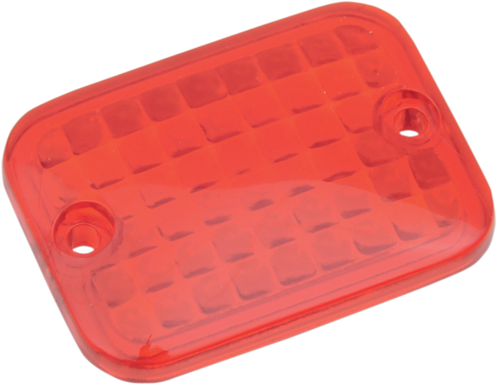 Replacement Mini Rectangular Lens - Red