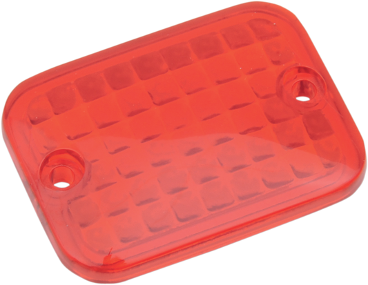 Replacement Mini Rectangular Lens - Red