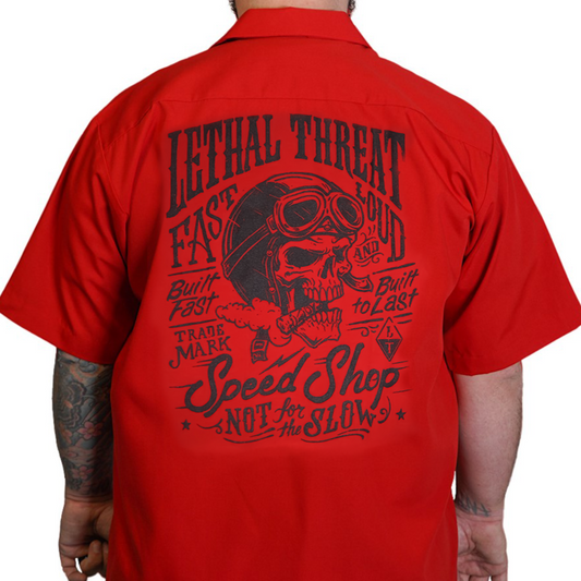 Camisa Lethal Threat Not For The Slow Skull roja