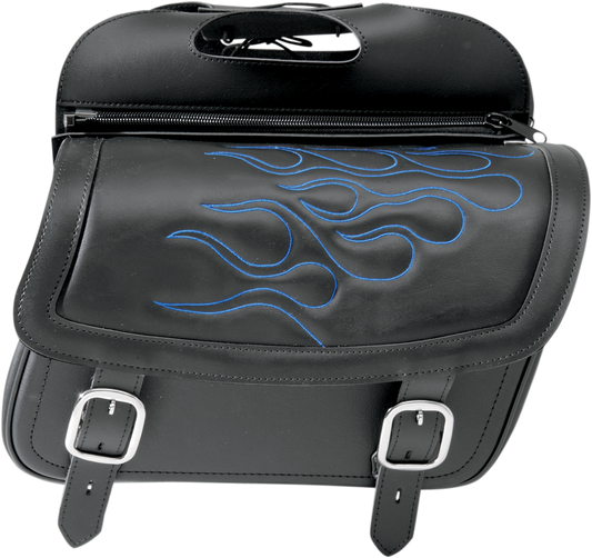 Flame Saddlebag - Blue - Jumbo