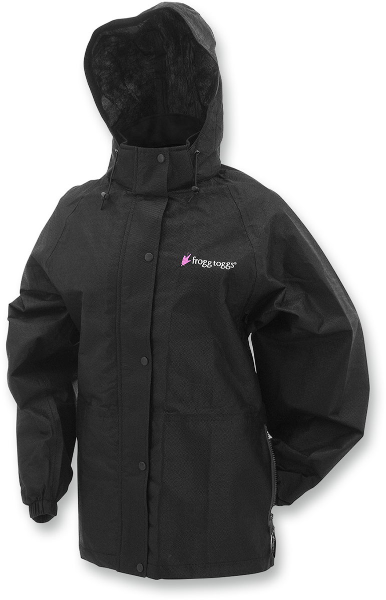 Women's Pro Action Rain Jacket - Black - Medium