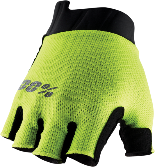 Exceeda Short Finger Gloves - Fluorescent Yellow -  Small