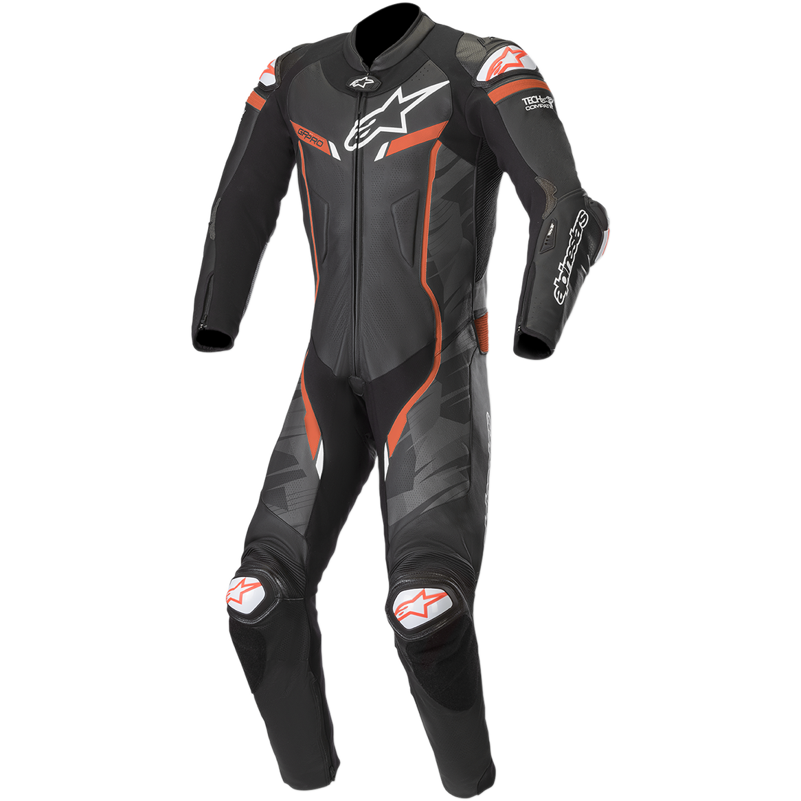 Traje de piel Alpinestars GP Pro v2 negro/gris/rojo