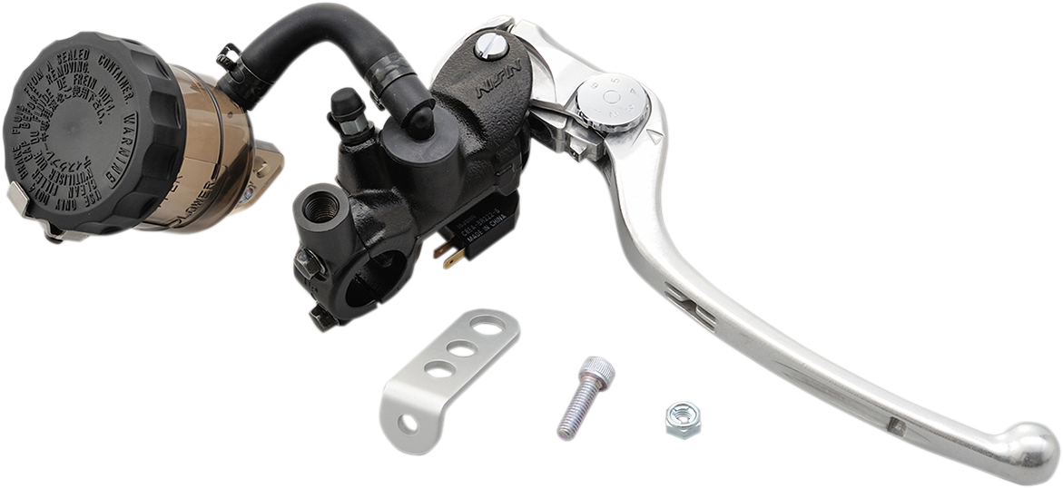 Black/Silver 19 mm Radial Master Cylinder w/ Smoke Reservoir